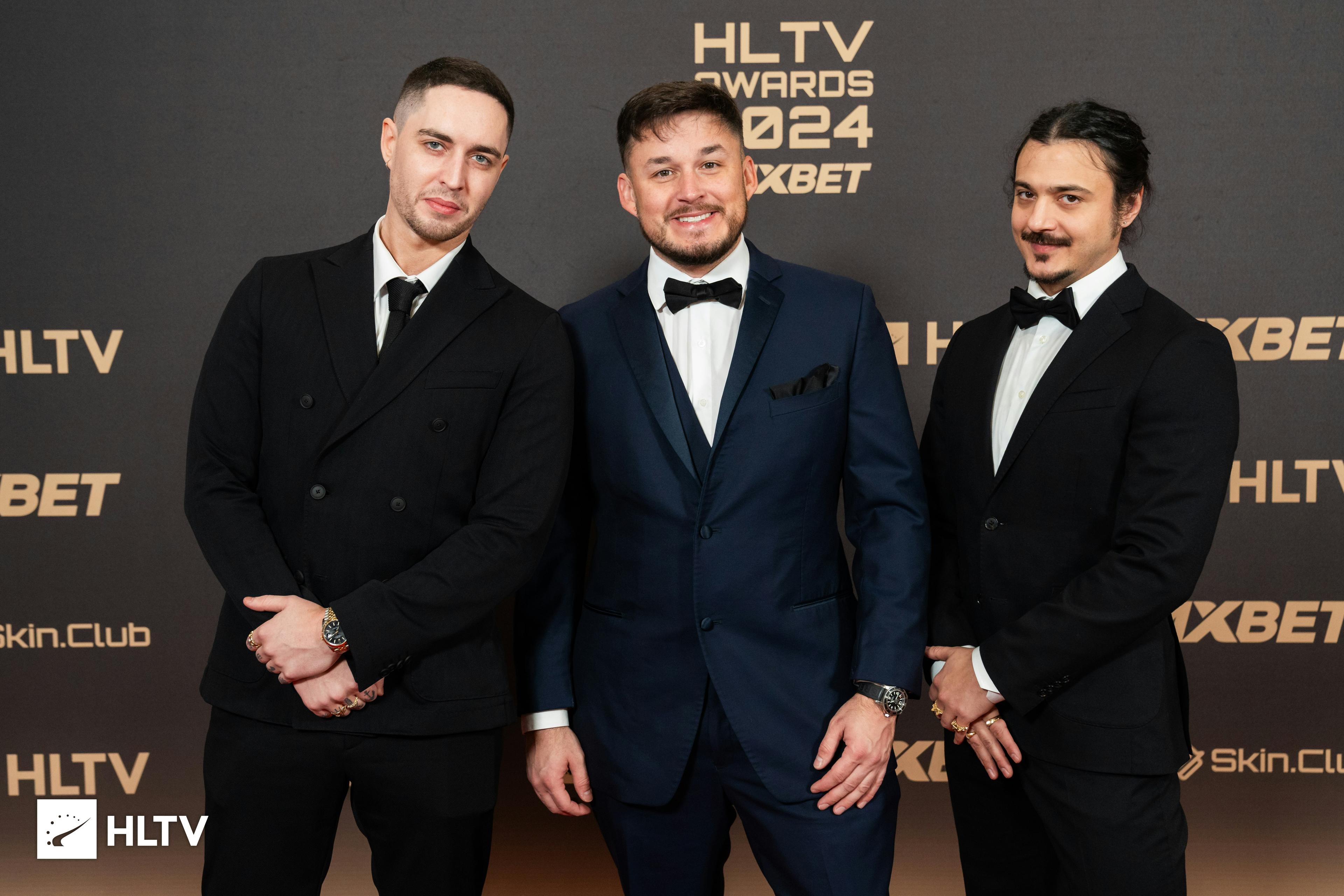 Pala, stunna, HenryG at HLTV Awards 2024